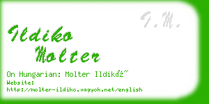 ildiko molter business card